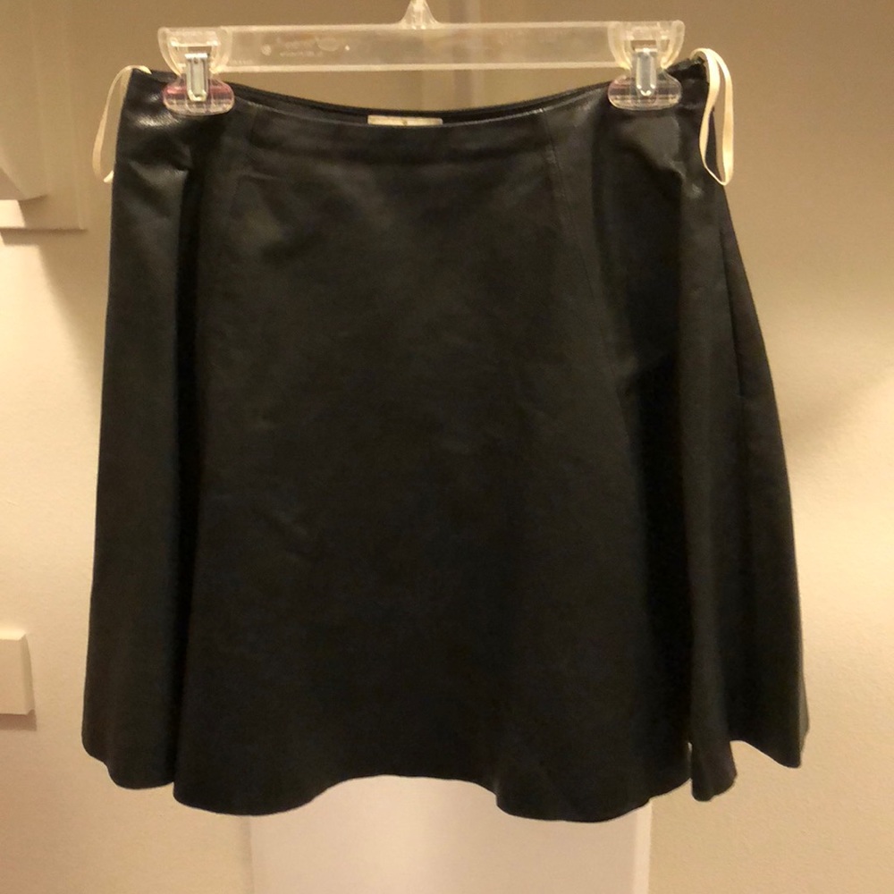 Kate Spade LEATHER skater skirt